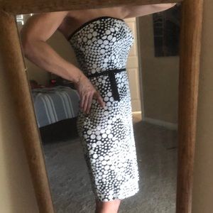 Laundry by Shelli Segal Strapless Polka Dot Dress